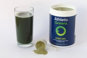 Athletic Greens Pulver Glas